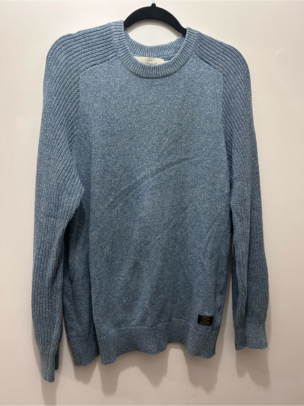 H&M Men's Light Blue Crewneck Sweater